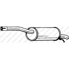 Silencieux arrière BOSAL - 200-005