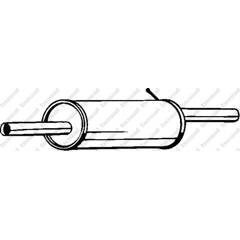 Silencieux arrière BOSAL - 200-063