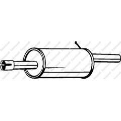 Silencieux arrière BOSAL - 200-555