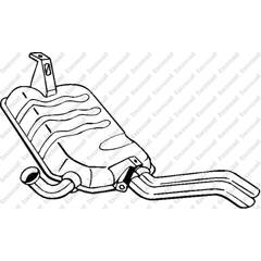 Silencieux arrière BOSAL - 200-823