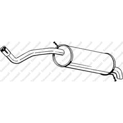 Silencieux arrière BOSAL - 220-017