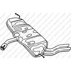 Silencieux arrière BOSAL - 227-233