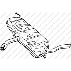 Silencieux arrière BOSAL - 233-077