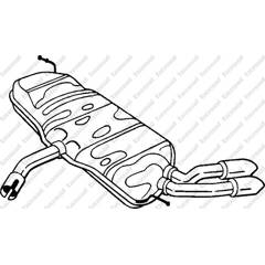 Silencieux arrière BOSAL - 233-493