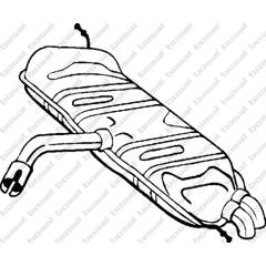 Silencieux arrière BOSAL - 233-725