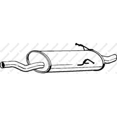 Silencieux arrière BOSAL - 247-115