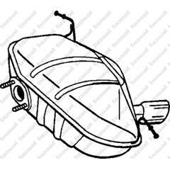 Silencieux arrière BOSAL - 247-413