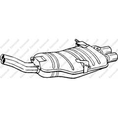 Silencieux arrière BOSAL - 247-531