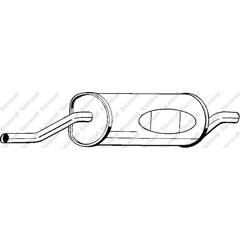 Silencieux arrière BOSAL - 247-893
