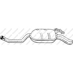 Silencieux arrière BOSAL - 278-195