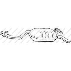 Silencieux arrière BOSAL - 278-209