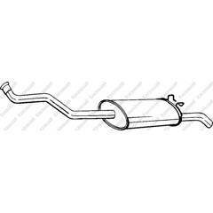 Silencieux arrière BOSAL - 278-221