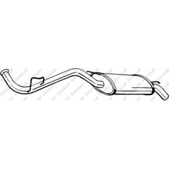 Silencieux arrière BOSAL - 278-419