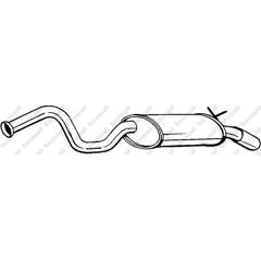 Silencieux arrière BOSAL - 278-639