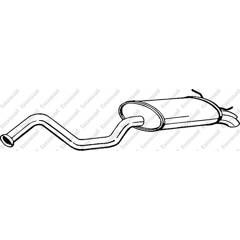 Silencieux arrière BOSAL - 278-735