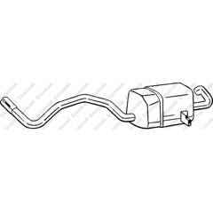 Silencieux arrière BOSAL - 279-565