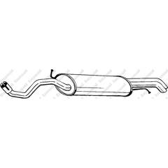 Silencieux arrière BOSAL - 281-967