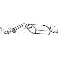 Silencieux arrière BOSAL - 282-511