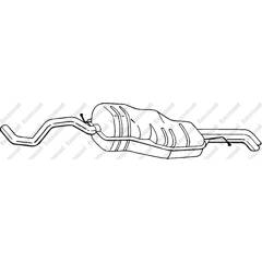 Silencieux arrière BOSAL - 282-985