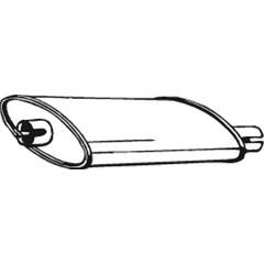 Silencieux Intermédiaire BOSAL 200-729 Pour RENAULT - Compatible Nombreuses Références OEM