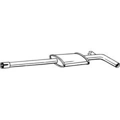 Silencieux Intermédiaire BOSAL 200-729 Pour Renault - Compatible Avec Plusieurs Modèles - Neuf