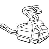 Silenziatore posteriore BOSAL - 247-041