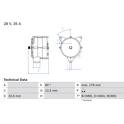 Alternador (Remanufaturado) BOSCH - 0 986 037 440