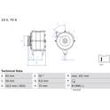 Alternador (Remanufaturado) BOSCH - 0 986 037 791