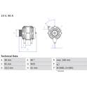 Alternador (Remanufacturado) BOSCH - 0 986 040 340