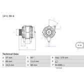 Alternador (Remanufacturado) BOSCH - 0 986 041 960