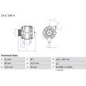 Alternador (Remanufaturado) BOSCH - 0 986 042 750