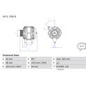 Alternador (Remanufacturado) BOSCH - 0 986 047 960