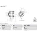 Alternador (Remanufaturado) BOSCH - 0 986 049 500