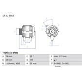Alternador (Remanufacturado) BOSCH - 0 986 049 960