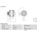 Alternador (Remanufaturado) BOSCH - 0 986 080 190