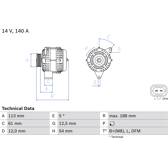 Alternador (Remanufaturado) BOSCH - 0 986 080 380