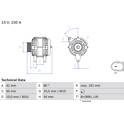 Alternador (Remanufacturado) BOSCH - 0 986 083 620