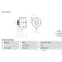 Alternateur (Remanufacturé) BOSCH - 0 986 033 740