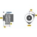 Alternateur (Remanufacturé) BOSCH - 0 986 038 710