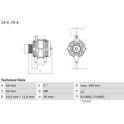 Alternateur (Remanufacturé) BOSCH - 0 986 041 260