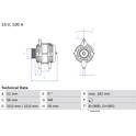 Alternateur (Remanufacturé) BOSCH - 0 986 043 680
