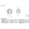 Alternateur (Remanufacturé) BOSCH - 0 986 049 051