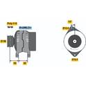 Alternator (Remanufactured) BOSCH - 0 986 039 170