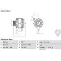 Alternator (Remanufactured) BOSCH - 0 986 041 950