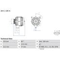 Alternator (Remanufactured) BOSCH - 0 986 042 390