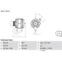 Alternator (Remanufactured) BOSCH - 0 986 042 620