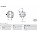 Alternator (Remanufactured) BOSCH - 0 986 044 651