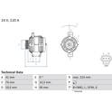 Alternator (Remanufactured) BOSCH - 0 986 045 370