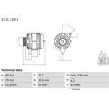 Alternator (Remanufactured) BOSCH - 0 986 049 500