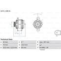 Alternator (Remanufactured) BOSCH - 0 986 082 330